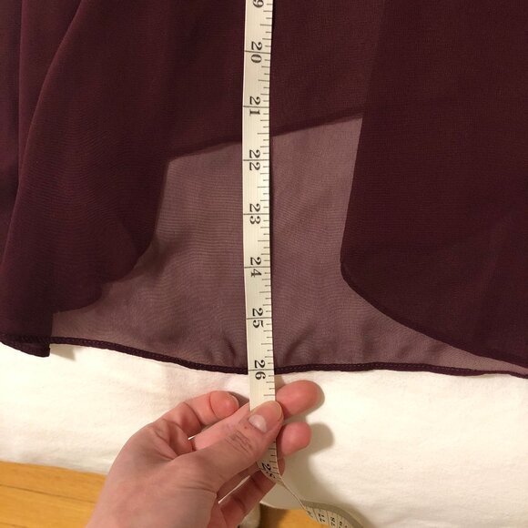Victoria's Secret Maroon/Burgundy Babydoll Lingerie Top Large - Picture 4 of 6